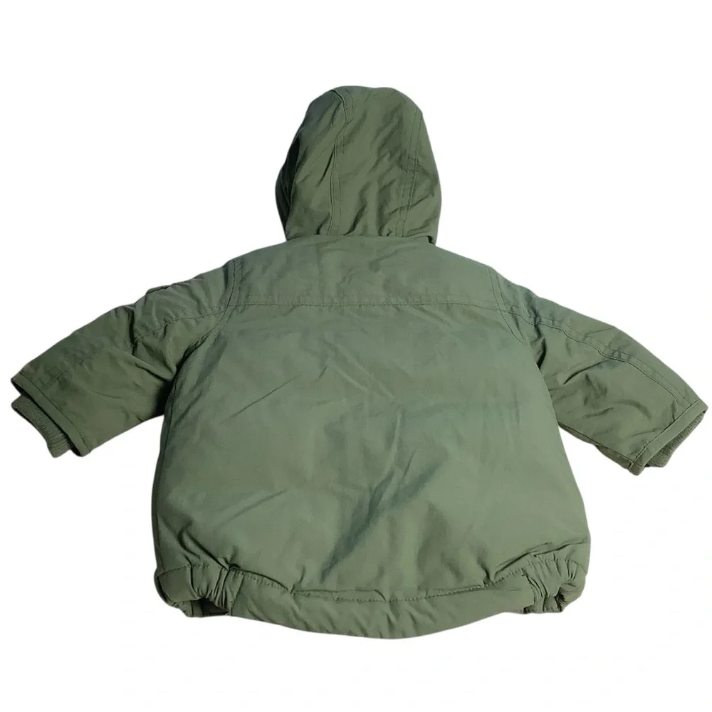 Baby Gap Infants Winter Coat Jacket with Hood Green 0-6 months